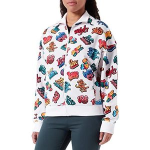 Love Moschino Damesjas, graffiti beige, 46