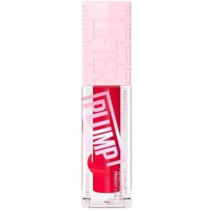 Maybelline - Lifter Plump - Lip Plumping lipgloss - langdurig vollere lippen - verwarmende sensatie met 5% Maxi-Lip™ en chilipeper - Red Flag - 5,4 ml