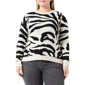 Morgan Sweater voor dames, Beige/Zwart, L