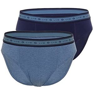LVB Biologische katoenen slip voor heren, verpakking van 2 stuks