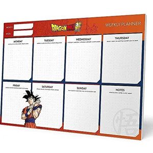 Grupo Erik A4 Weekplanner Dragon Ball - Bureauplanner met 54 afscheurbare vellen - Tafelkalender