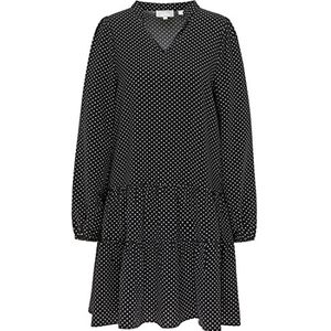 LEOMIA Dames blousejurk 10515880-LE02, zwart, L, zwart, L