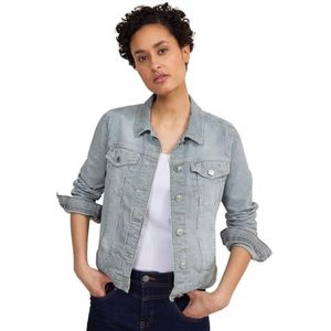 STREET ONE Dames A212094 Gestreepte Jeansjas, Gestreept Soft Washed, 40, Streep Soft Washed, 40