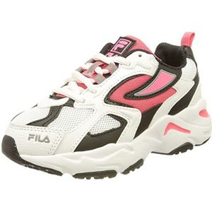 FILA CR-CW02 RAY Tracer Kids hardloopschoen, White-Coral Paradise, 31 EU