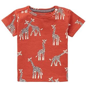 Noppies Baby Baby-jongens jongens T-shirt met korte mouwen Huddersfield Allover Print T-shirt, Hot Sauce-P887, 50