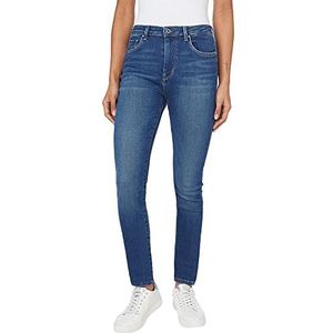 Pepe Jeans - Blauwe Lacy Skinny Jeans - Dames - Katoen