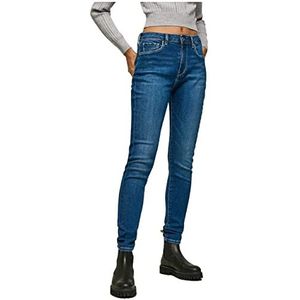 Pepe Jeans - Blauwe Lacy Skinny Jeans - Dames - Katoen
