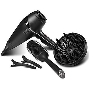 GHD - Air® Föhn Kit - 2100 watt haardroger met diffuser, ronde haarborstel, 2 haarclipjes, breed opzetstuk en opbergtas voor de ultieme blow-dry