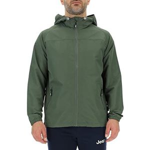 Jeep J Man Light Hooded Wind Jacket Outline Back Print J23s Herenjas