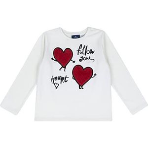 Chicco T-shirt met lange mouwen voor meisjes en meisjes, Wit, 18 Maanden