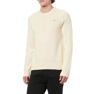 GANT Casual katoenen C-hals, crème, M
