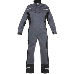 Hydrowear 043492 Memphis Multi Venture Coverall, 80% katoen/19% Polyester/1% antistatische vezels, 52 maten, grijs/zwart