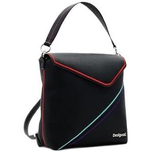 Desigual Dames Accessoires PU Rugzak Mini, zwart, Eén Maat