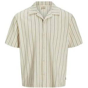 JACK & JONES Heren Jprbluleo Ss Shirt, Vetiver., L