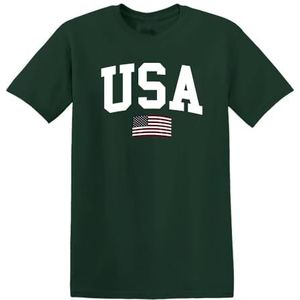 American College T-shirt - Dark Green - 14 jaar, Donker Groen, 14 Jaren