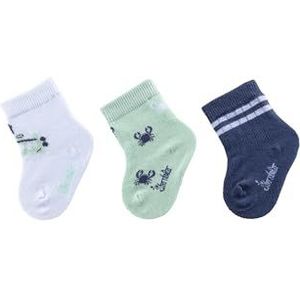 Sterntaler Babysokken voor jongens, 3-delige onderlaars, wit, 16 EU