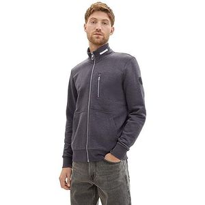 TOM TAILOR Sweatjack voor heren, 11086 - donkergrijs melange, S