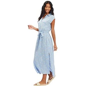Billabong Dames Lovely Ways midi-jurk met knoopsluiting casual jurk, sweet blue, medium