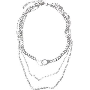 Urban Classics Unisex Halskette Saturn Layering Necklace silver one size