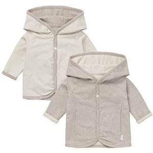 Noppies Unisex Baby U Cardigan Rev Bonny gebreide jas, Taupe Melange - P757, 50 cm