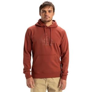 Quiksilver COMP Logo Hoodie Fleece Heren Bruin M, Henna, M