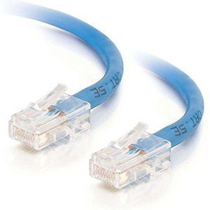 C2G 5M Cat5e netwerk Crossover Patch kabel. Xover Ethernet kabel, Peer-to-Peer Computer Lead. BLAUWE CAT5E PVC UTP