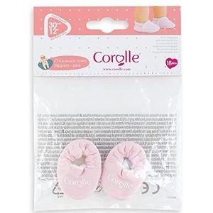 Corolle 9000110920 schoenen, roze, poppenaccessoires, poppenkleding, voor alle 30 cm babypoppen, vanaf 18 maanden