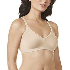 Warner's Easy Does It® Underarm-gladmakend met naadloze stretch draadloze licht gevoerde Comfort BH Rm3911a, Boterscotch, L