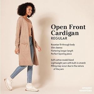 Amazon Essentials Women's Lichtgewicht lang vest (verkrijgbaar in grote maten), Zwart, XL