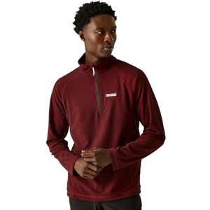 Regatta Heren Montes 1/2 Zip Mini Streep Outdoor Fleece Trui, Gevaar Rood, XL