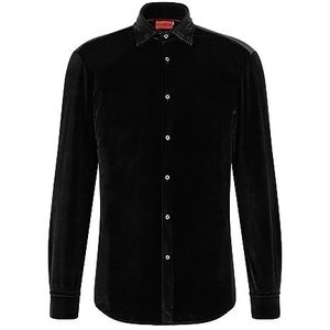 HUGO Heren Kenno Shirt, Black1, 45