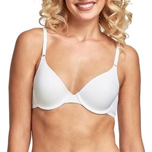 Maidenform One Fab Fit-Demi BH voor dames, Wit (wit), 85E