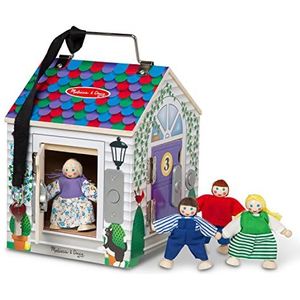 Melissa & Doug Deurbel house, Montessori speelgoed 3 jaar, Poppenhuis, Houten speelgoed, Speelgoedkist, Busy board, Pop en poppenhuizen, Speelgoed 3 4 5 jaar, Cadeau voor jongen of meisje