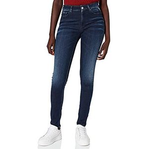 Replay Dames Luzie White Shades Jeans, 007, donkerblauw, 29W / 30L