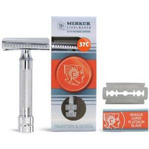 MERKUR DOVO veiligheidsscheermes 37C Slant Bar, 90 g