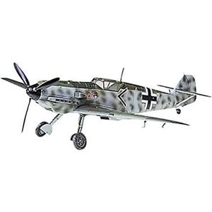 TAMIYA 300060750 300060750-1:72 messenschmitt Bf109E-3, luchtvaart, model, standmodel, getrouwe replica, plastic bouwpakket, knutselen, modelbouwpakket, montage, ongelakt