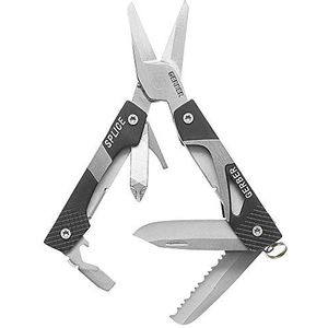 Gerber Splice Pocket Tool, 31-00013, multifunctioneel gereedschap met schaar, 8 functies, aluminium/roestvrij staal, zwart