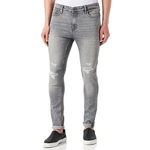 Teddy Smith Herenbroek Flash Skinny Jeans, Grijs Destroy, 29