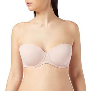 FM London Multiway Strapless beha voor dames, zonder bandjes, Dusty Roze, 80D