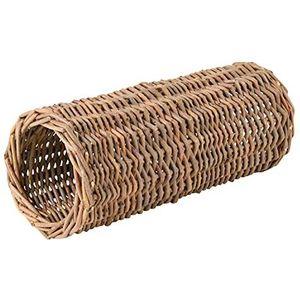 Trixie Rieten tunnel voor hamsters, bruin, 25 x 10 cm