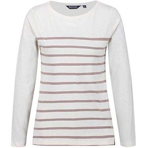 Regatta FERELITH dames shirt met lange mouwen met opdruk T-shirts/polos/jacks, Light Vanilla, FR: M (maat fabrikant: 14)