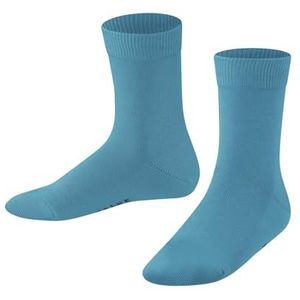 FALKE Uniseks-kind Sokken Family K So katoen eenkleurig 1 paar, Blauw Scuba Blue 6481, 27-30