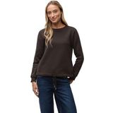 Street One Dames Sweater met geribd detail in Bruin, in size: 34