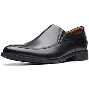 Clarks Whiddon Step Slipper voor heren, zwart leder, 41 EU