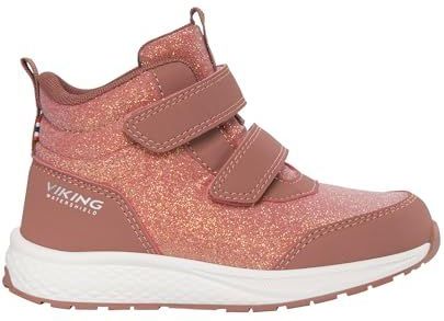 Viking Laarzen - Stuiterend Glitter Mid WP 2V - Roze - Viking - 24 - Laarzen