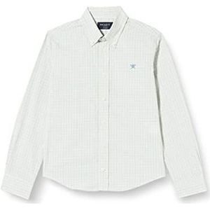 Hackett London Multifunctionele kraag, check-hemd voor jongens, Meerkleurig, 7 Jaren