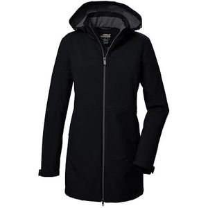 killtec dames Softshell parka/softshell jas met afritsbare capuchon KOW 95 WMN SFTSHLL PRK, schwarz, 38, 41803-000