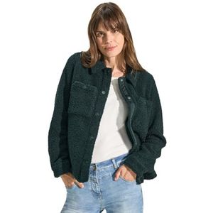 CECIL Dames B212239 Teddy Jas met Hemdkraag, fir Green, M, fir green, M