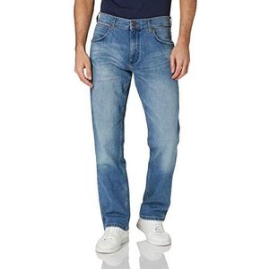 Wrangler heren Greensboro Straight Jeans,Blue Fever.,30W / 32L