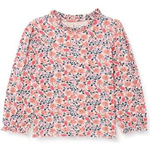 Noppies Girls T-shirt Prien Long Sleeve All Over Print Meisjes, Pristine – N021, 128 cm